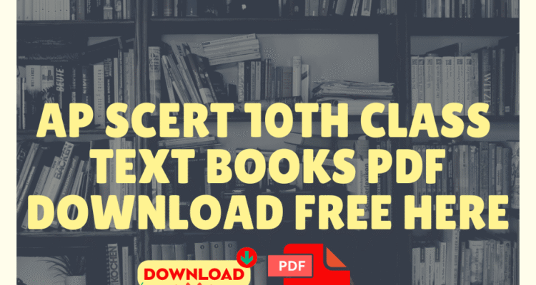 AP SCERT 10th Class Text Books PDF Download Free Here