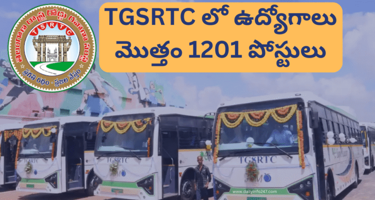 TGSRTC Recruitment 2024 1201 driver posts on contract basis apply now