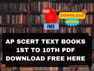 AP SCERT Text Books Class 1st to 10th PDF Download Free Here