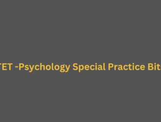 TET -Psychology Special Practice Bits