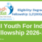 SBI YOUTH FOR INDIA FELLOWSHIP 2026-27 Eligibility Degree Fellowship 3,27,000 Per year