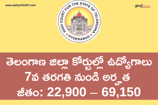 Telangana District Court Recruitment 2026