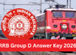RRB Group D Answer Key 2026