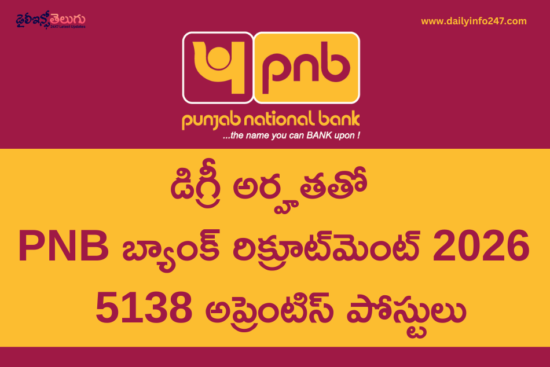 PNB Bank Apprentices Recruitment 2026