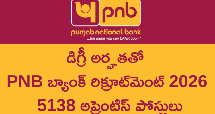 PNB Bank Apprentices Recruitment 2026