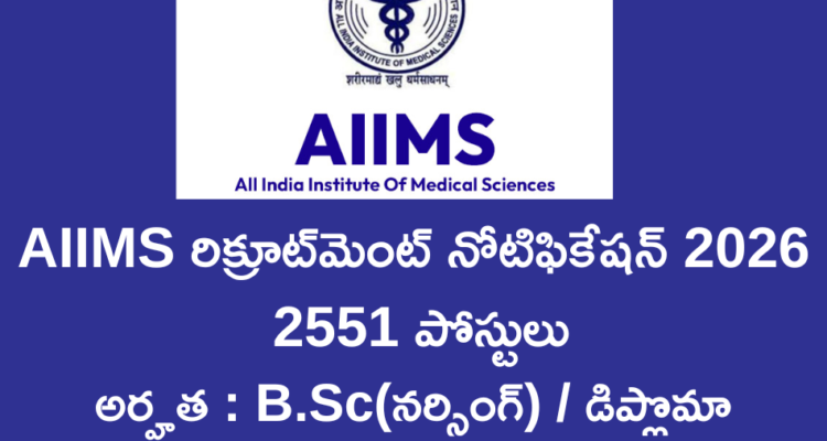 AIIMS Recruitment 2026