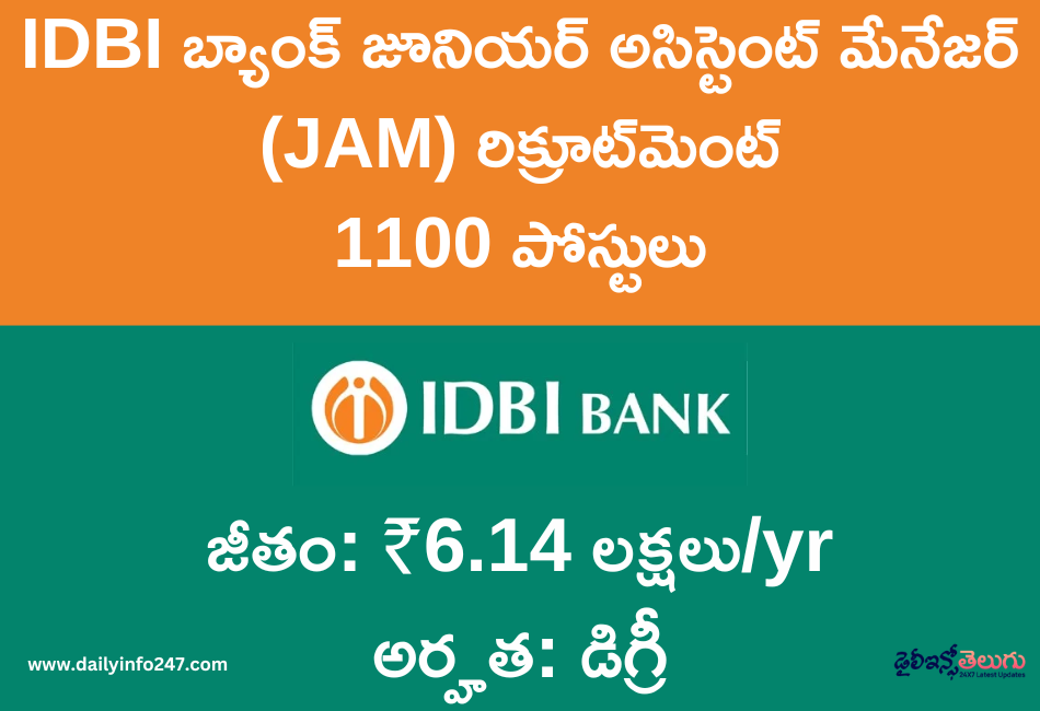 IDBI Bank Recruitment 2026 
