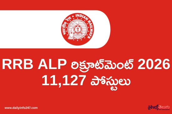 RRB ALP Recruitment 2026 Notification Out - Apply Online for 11,127 Posts
