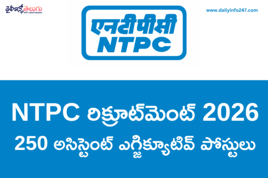 NTPC Assistant Executive Recruitment 2026 - Apply Online for 250 Posts