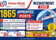 Union Bank of India Apprentice Recruitment 2026  - Apply Online for 1865 Posts