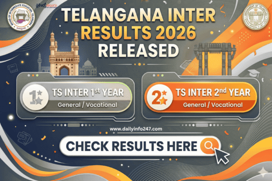 Telangana Inter Results 2026 Released | 1st Year | 2nd Year | Check Here