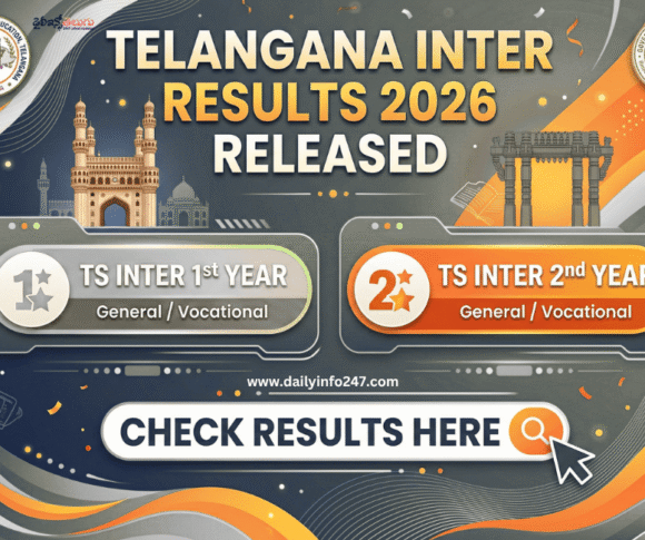 Telangana Inter Results 2026 Released | 1st Year | 2nd Year | Check Here