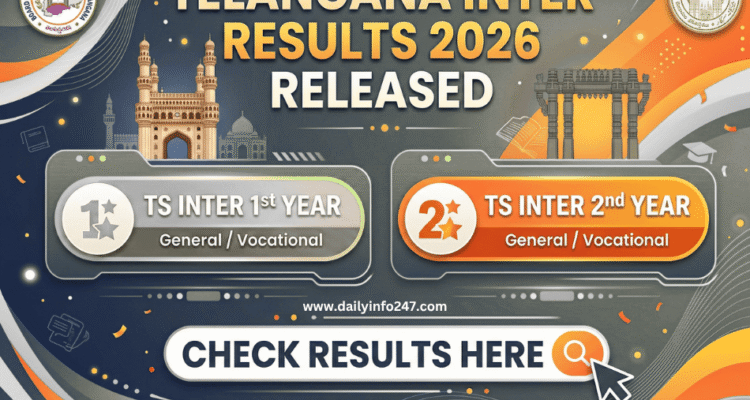 Telangana Inter Results 2026 Released | 1st Year | 2nd Year | Check Here