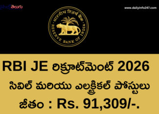 RBI JE Recruitment 2026