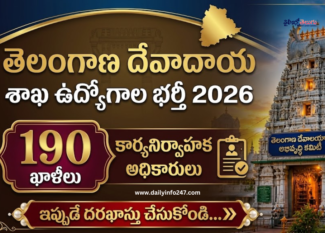 Telangana Endowment Executive Officer Recruitment 2026 - Apply Online for 190 Posts