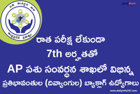 AP Collector Office & Animal Husbandry Group–IV Backlog Recruitment 2026 