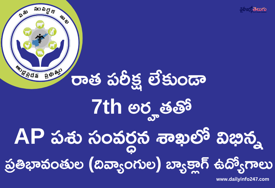 AP Collector Office & Animal Husbandry Group–IV Backlog Recruitment 2026 
