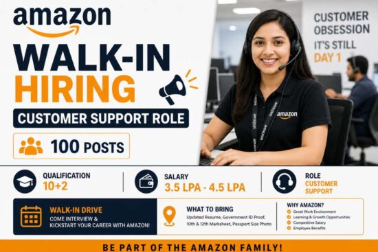 Amazon Hiring Customer Support Role