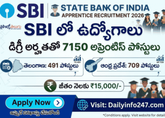 SBI Apprentice Recruitment 2026 - Apply Online for 7150 Posts