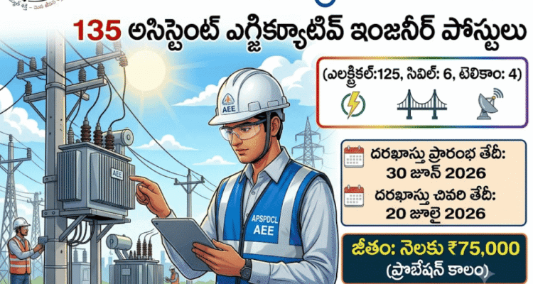 APSPDCL AEE Recruitment 2026 - Apply Online for 135 Assistant Executive Engineer Posts