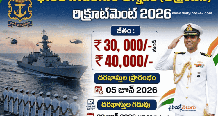 Indian Navy Agniveer Recruitment 2026  - Apply Online For Apprentice Posts