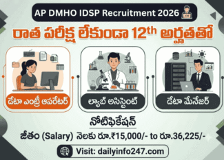 AP DMHO IDSP Recruitment 2026