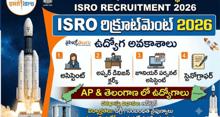 ISRO Recruitment 2026 - Apply Online For 242 Assistant, UDC, JPA & Stenographer Posts