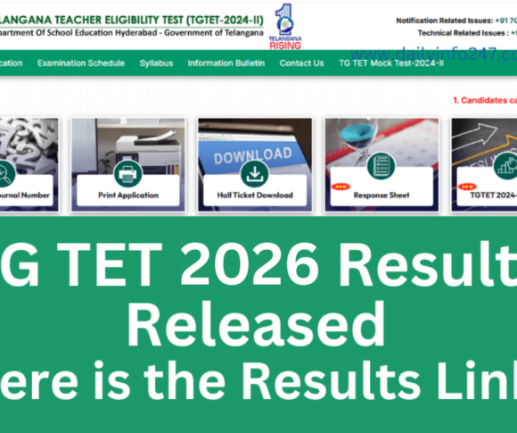 Telangana TET Result 2026 | TG TET | Check Results at tgtet.aptonline.in