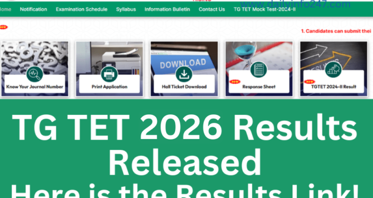 Telangana TET Result 2026 | TG TET | Check Results at tgtet.aptonline.in
