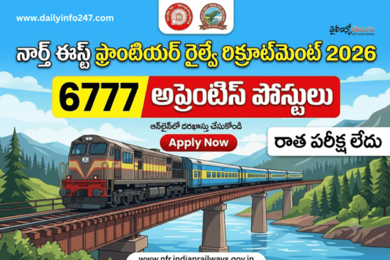Northeast Frontier Railway Apprentice Recruitment 2026