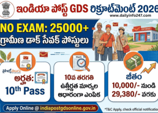 India Post GDS Recruitment 2026 - Apply Online for 25000+ Gramin Dak Sevak Posts