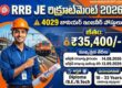 RRB JE Recruitment 2026 - Apply Online for 4029 Junior Engineer Posts