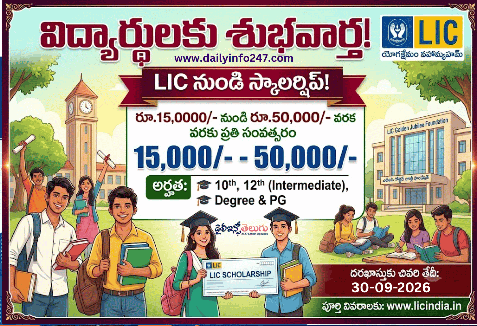 LIC Golden Jubilee Scholarships 2026